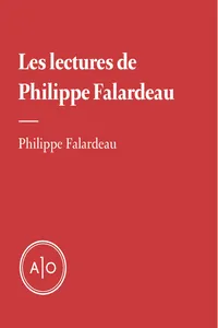 Les lectures de Philippe Falardeau_cover