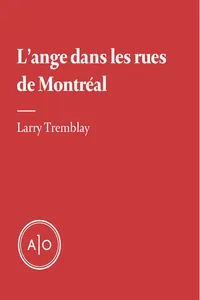 L'ange dans les rues de Montréal_cover