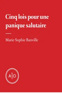 Cinq lois pour une panique salutaire_cover