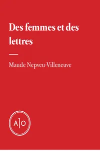 Des femmes et des lettres_cover