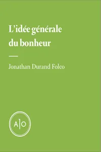 L'idée générale du bonheur_cover