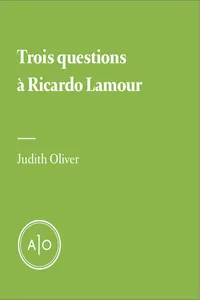 Trois questions à Ricardo Lamour_cover