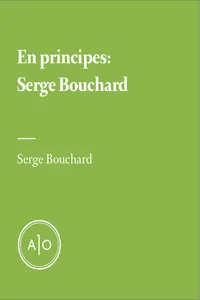 En principes: Serge Bouchard_cover