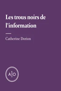 Les trous noirs de l'information_cover