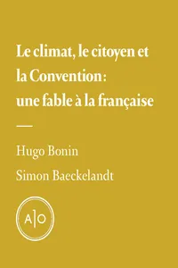 Le climat, le citoyen et la convention: une fable à la française_cover