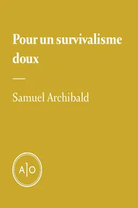 Pour un survivalisme doux_cover