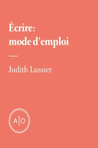 Écrire: mode d'emploi_cover