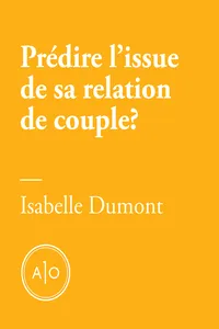 Prédire l'issue de sa relation de couple en cinq minutes?_cover