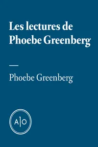 Les lectures de Phoebe Greenberg_cover