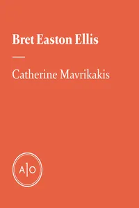 Bret Easton Ellis: l'écrivain des générations Asperger_cover