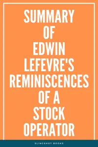 Summary of Edwin Lefevre's Reminiscences of a Stock Operator_cover