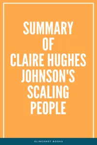 Summary of Claire Hughes Johnson's Scaling People_cover