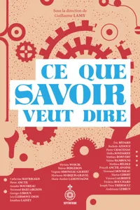 Ce que savoir veut dire_cover