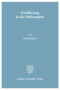 Einführung in die Philosophie._cover
