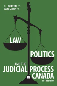 Law, Politics, and the Judicial Process in Canada, 5th Edition_cover