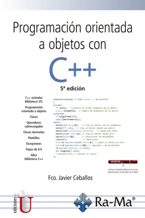 Programación orientada a objetos con C++. 5ta Edición