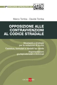 Opposizione alle contravvenzioni al Codice stradale_cover