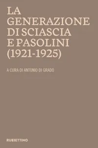 La generazione di Sciascia e Pasolini_cover