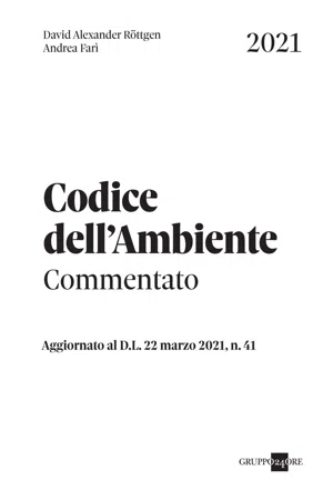 [PDF] Codice dell'ambiente - Commentato by Andrea Farì eBook | Perlego