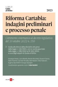 Riforma Cartabia: indagini preliminari e processo penale_cover