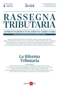 Rassegna Tributaria 1/2022. La riforma tributaria_cover