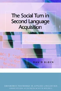 The Social Turn in Second Language Acquisition_cover