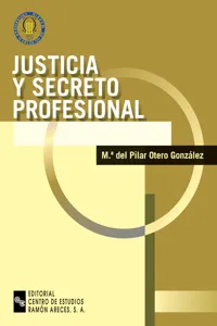 Justicia y secreto profesional_cover