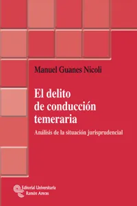 El delito de conducción temeraria_cover