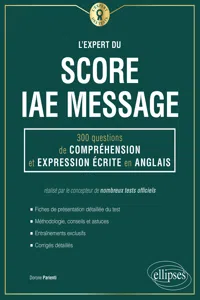 L'Expert du Score IAE Message - 300 questions de Compréhension et Expression Écrite en Anglais_cover