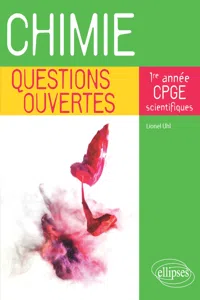 Chimie - Questions ouvertes - 1re année de CPGE scientifiques_cover