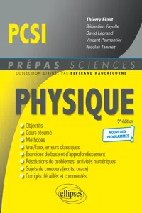 Physique PCSI - Programme 2021_cover