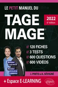 Le Petit Manuel du TAGE MAGE – 3 tests blancs + 120 fiches de cours + 600 questions + 600 vidéos_cover
