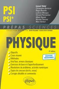 Physique PSI/PSI* - Programme 2022_cover
