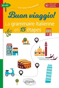 Buon viaggio! La grammaire italienne en 15 étapes. A1-A2_cover