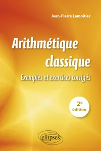 Arithmétique classique - 2e édition_cover