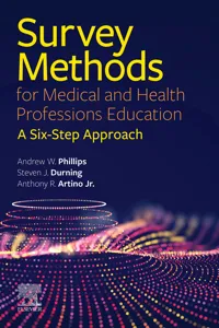 Survey Methods for Medical and Health Professions Education - E-Book_cover