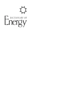 Dictionary of Energy_cover