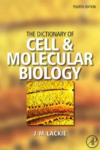 The Dictionary of Cell & Molecular Biology_cover