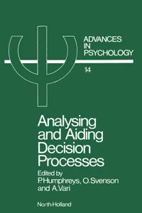 Analysing and Aiding Decision Processes_cover