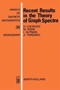 Recent Results in the Theory of Graph Spectra_cover
