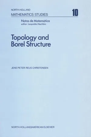 Topology and Borel Structure