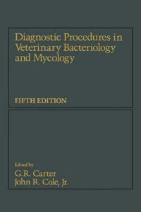 Diagnostic Procedure in Veterinary Bacteriology and Mycology_cover