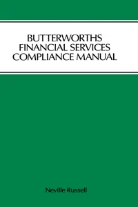 Butterworths Financial Services Compliance Manual_cover