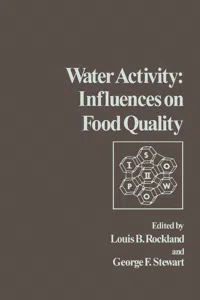 Water Activity: Influences on Food Quality_cover
