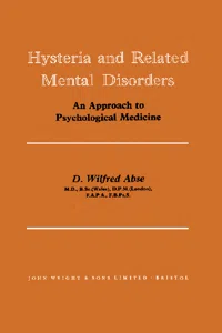 Hysteria and Related Mental Disorders_cover