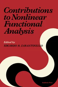 Contributions to Nonlinear Functional Analysis_cover