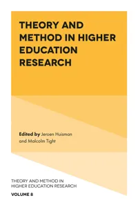 Theory and Method in Higher Education Research_cover