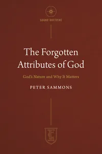 The Forgotten Attributes of God_cover