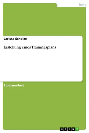Erstellung eines Trainingsplans