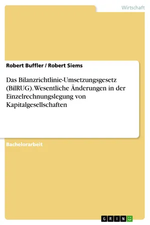 [PDF] Das Bilanzrichtlinie-Umsetzungsgesetz (BilRUG). Wesentliche ...